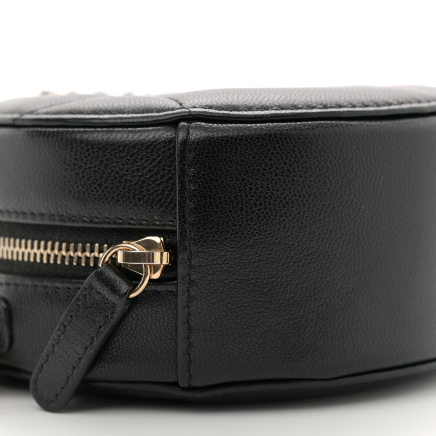 Chanel Lambskin Quilted Chanel 19 Round Clutch With Chain Black 9 of 11