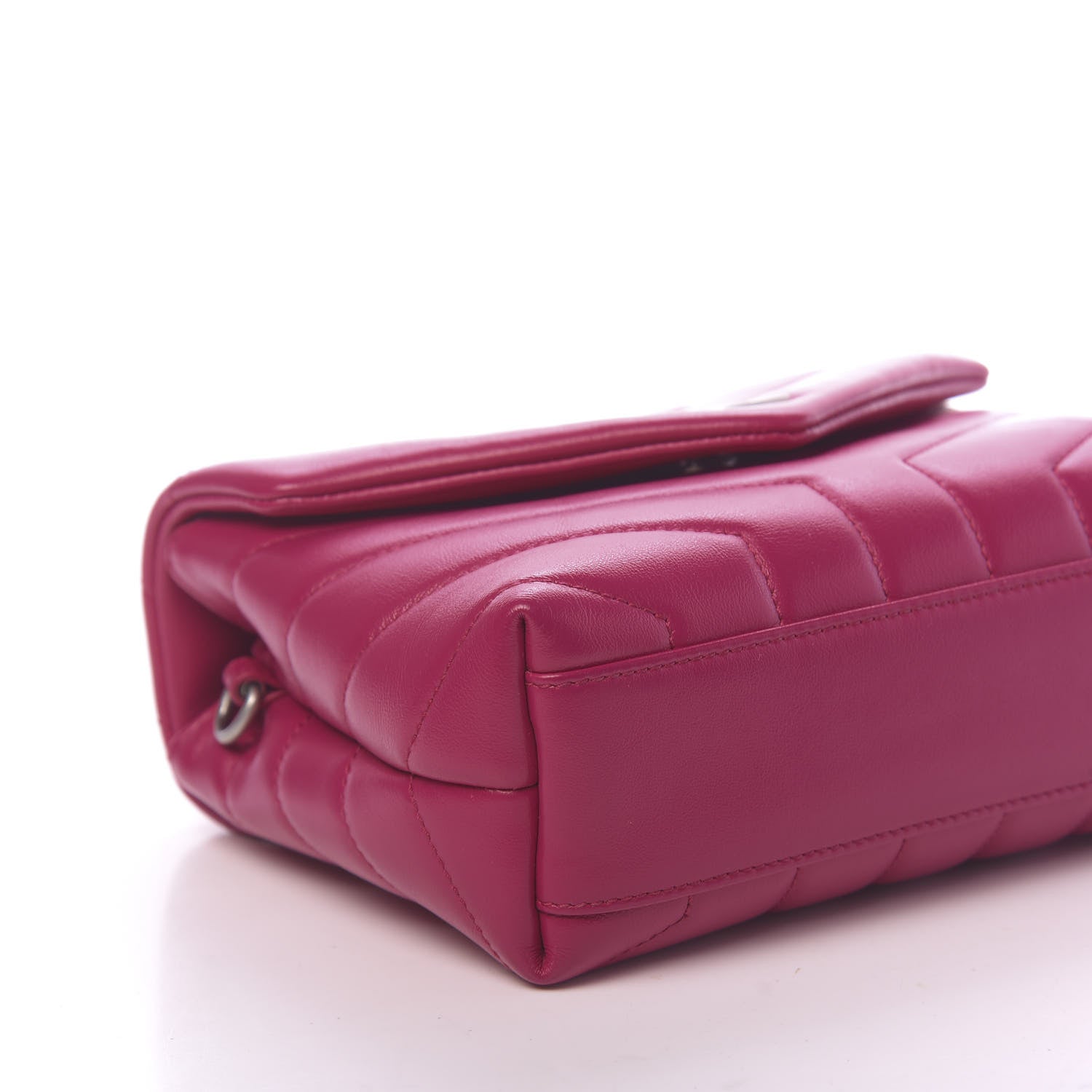 Saint Laurent Calfskin Y Quilted Monogram Toy Loulou Crossbody Bag Freesia 7 of 10
