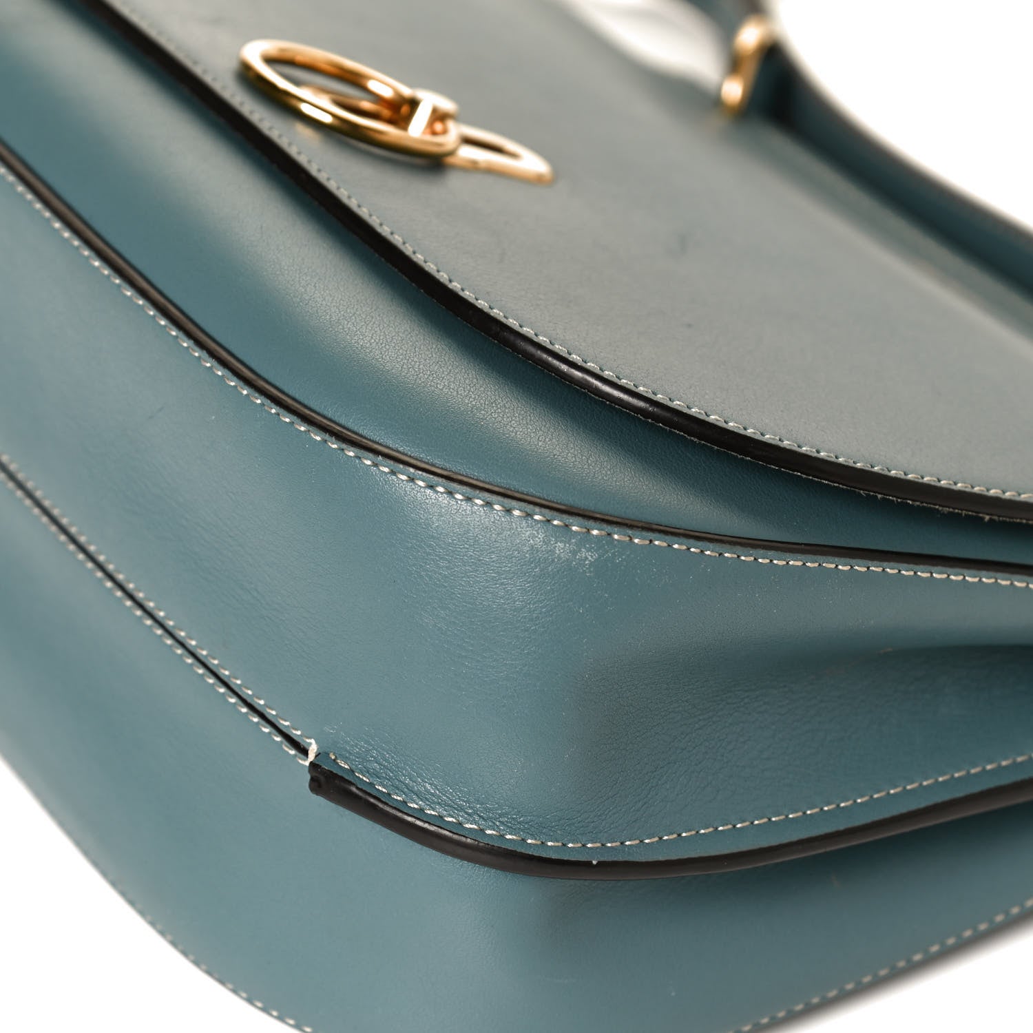Mulberry Silky Calfskin Amberley Satchel Blue 11 of 14