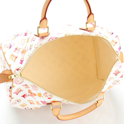 Louis Vuitton Watercolor Aquarelle Speedy 35 White 5 of 7