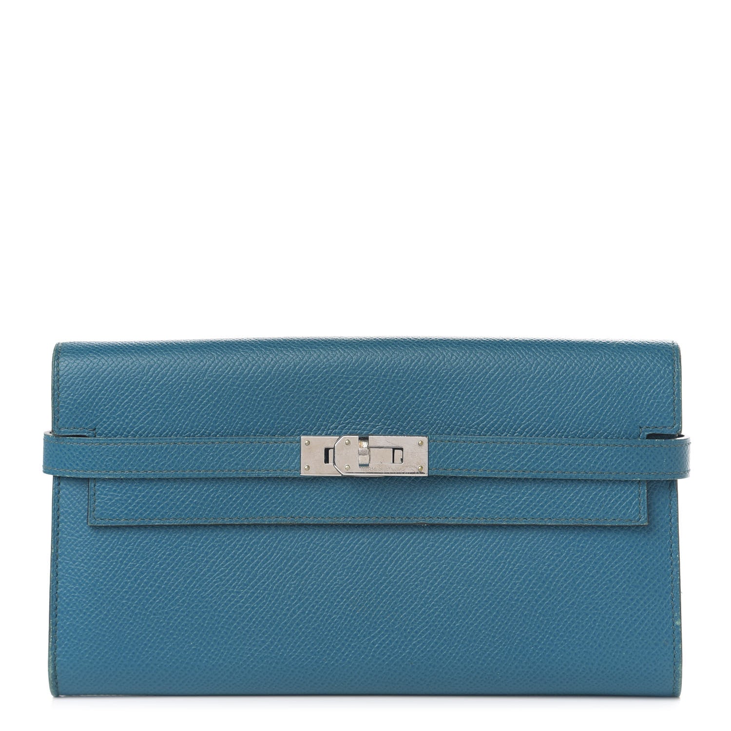 Hermes Epsom Kelly Longue Wallet Bleu Izmir 1 of 8
