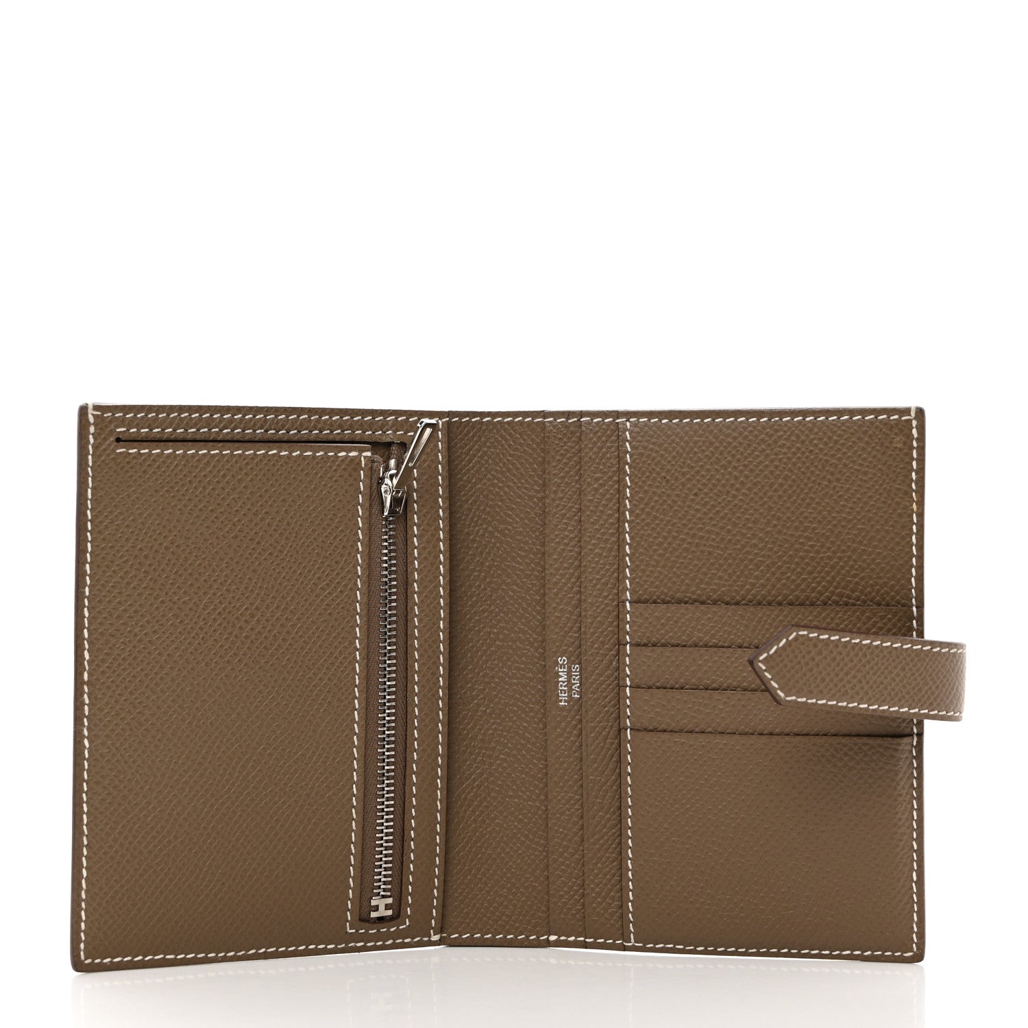 Hermes Epsom Bearn Compact Wallet Etoupe 5 of 8