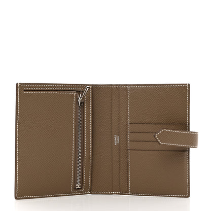 Hermes Epsom Bearn Compact Wallet Etoupe 5 of 8