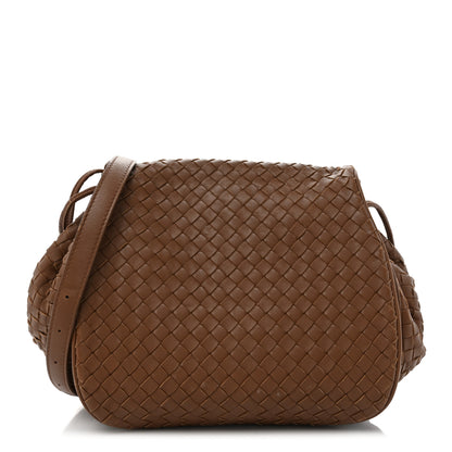 Bottega Veneta Nappa Intrecciato Small Messenger Flap Noce 1 of 18