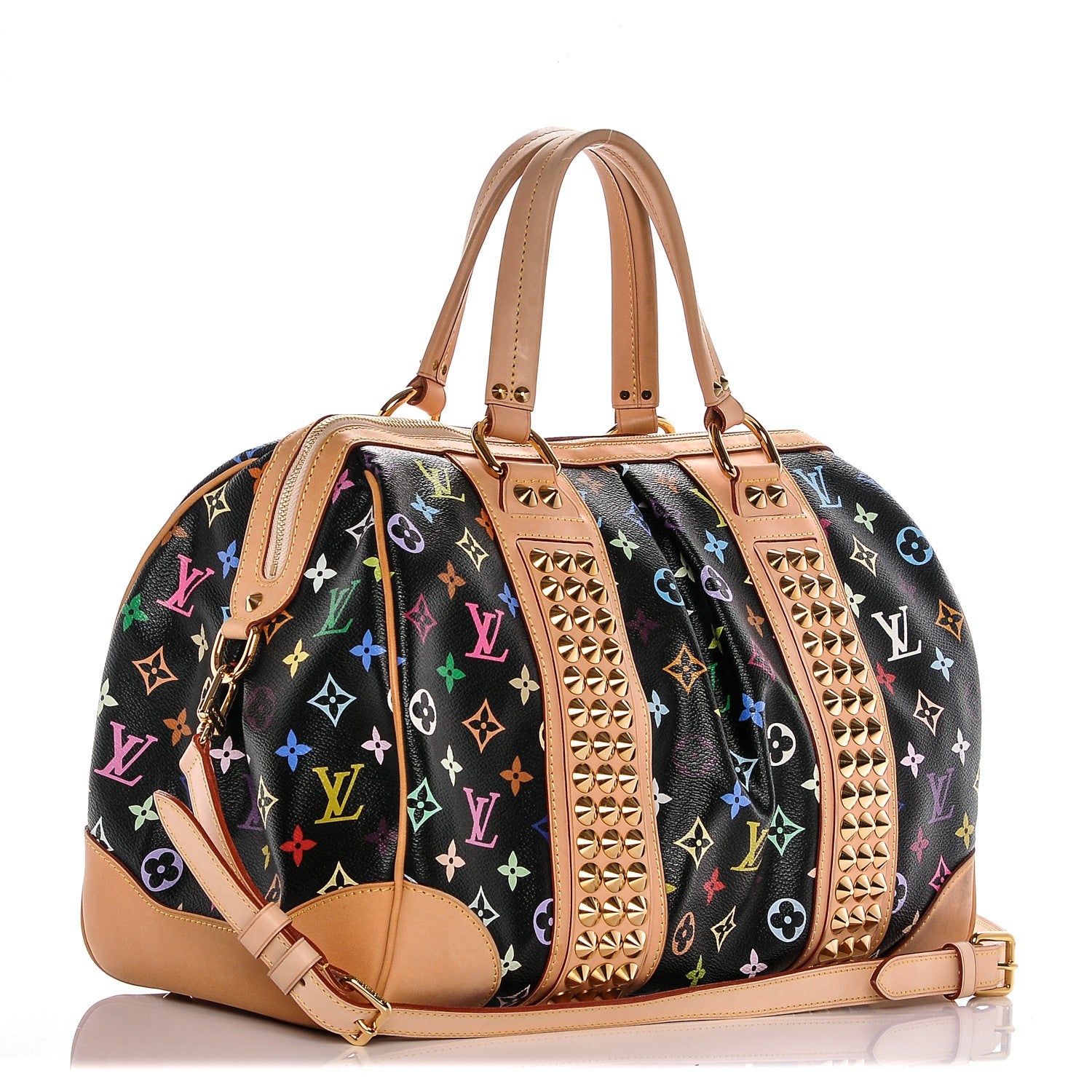 Louis Vuitton Monogram Multicolor Courtney GM Black 3 of 8