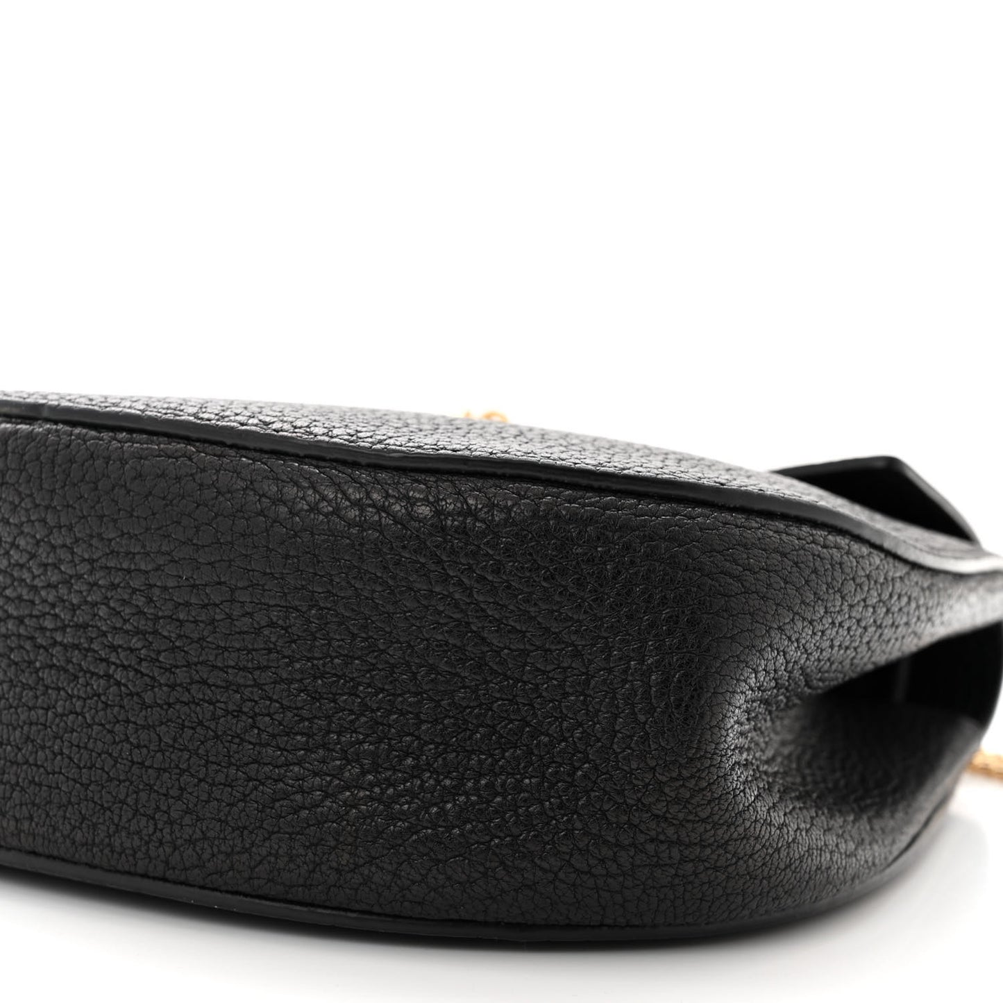 Grained Lambskin Drew Shoulder Bag Black