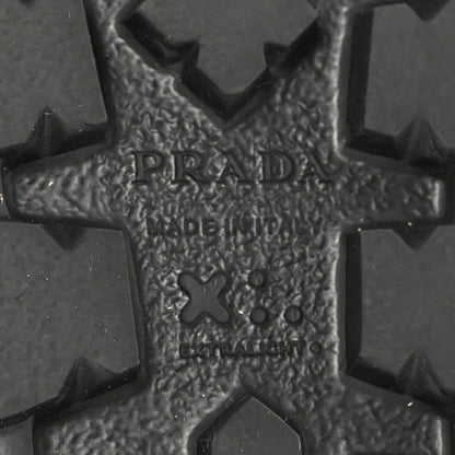Prada Rubber Triangle Logo Slide Sandals 37 Black 6 of 12