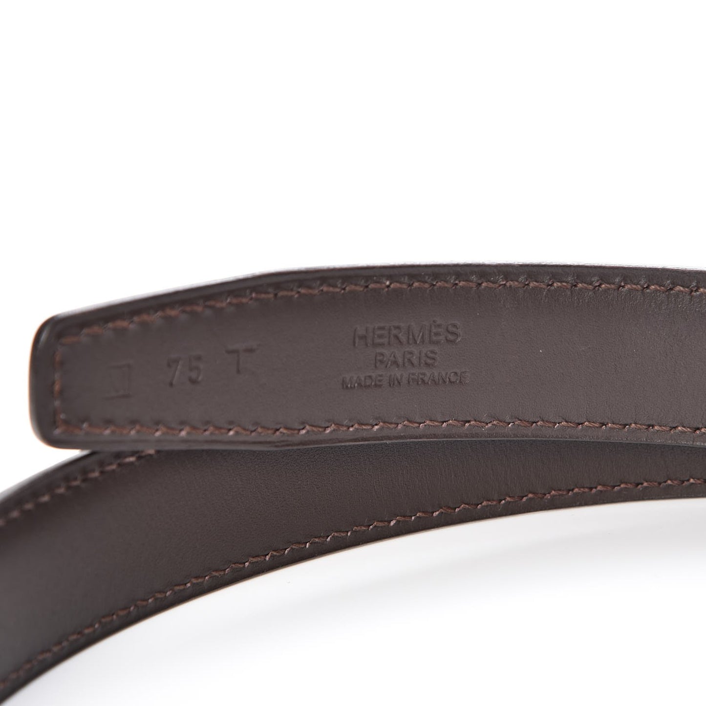 Box Chamonix 24mm Belt Strap 75 Black Chocolate