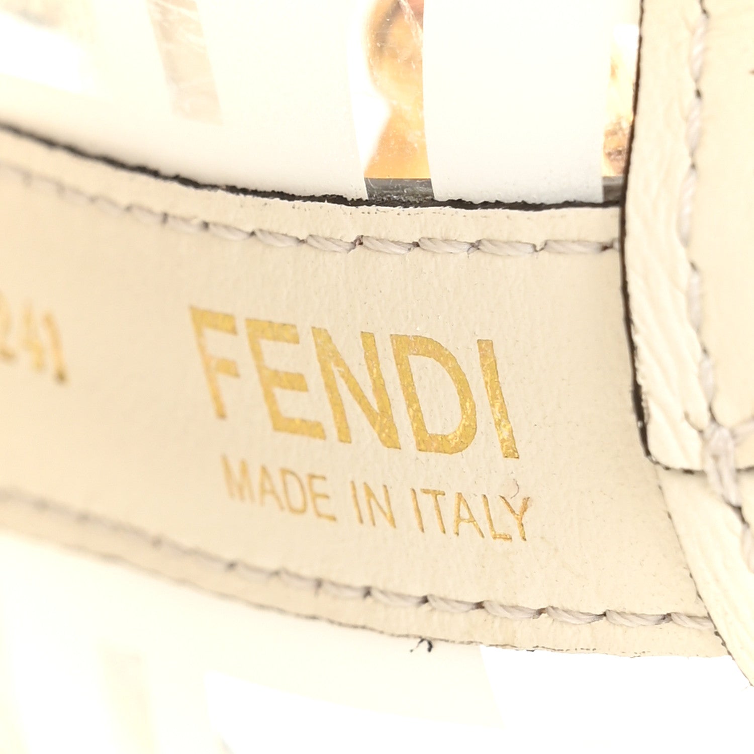 Fendi TPU FF Vitello Grace F is Fendi Mini Mon Tresor Bucket Bag White 6 of 11