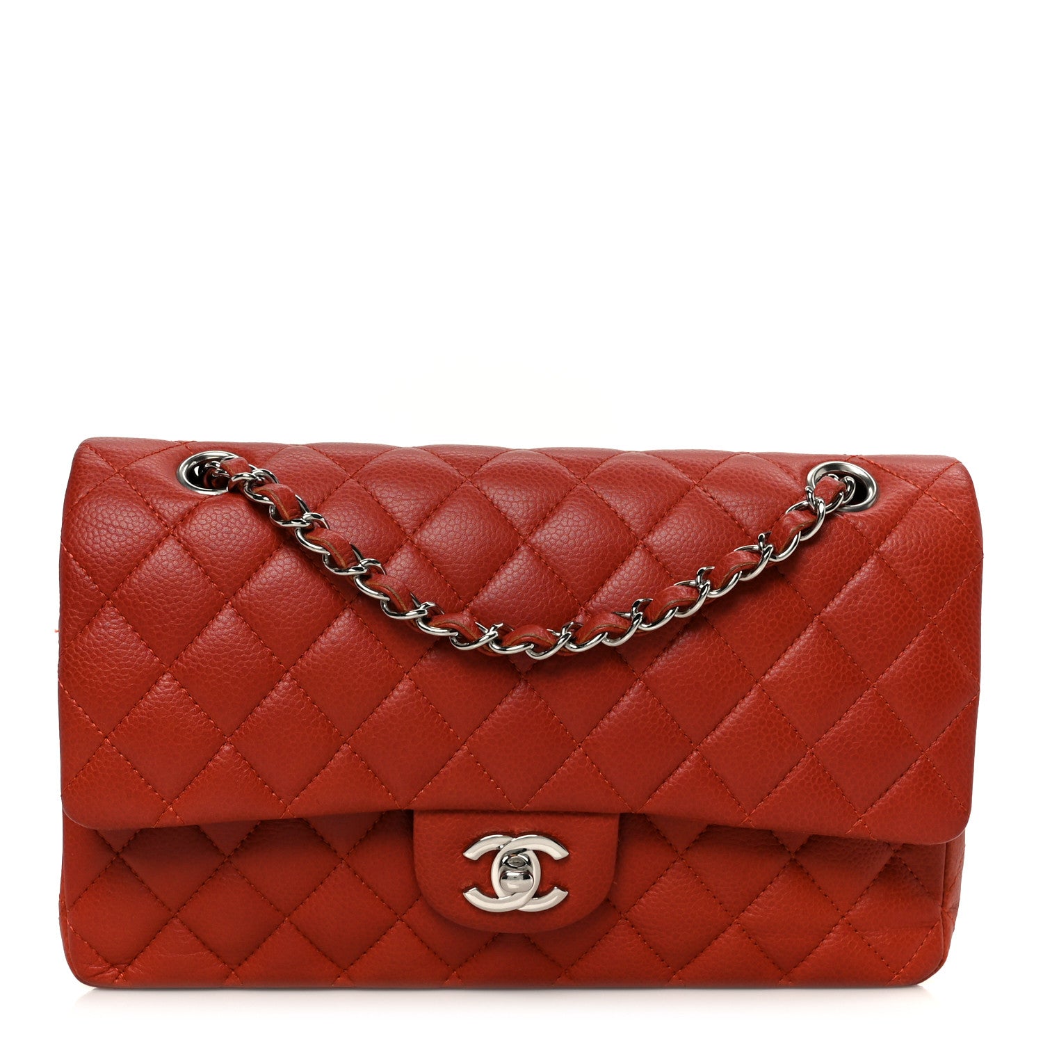 Chanel Caviar Quilted Medium Double Flap Red 1 of 11