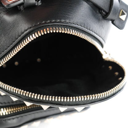 Valentino Garavani Calfskin Mini Rockstud Backpack Black 5 of 7