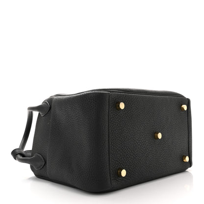 Hermes Taurillon Clemence Lindy 26 Black 4 of 10