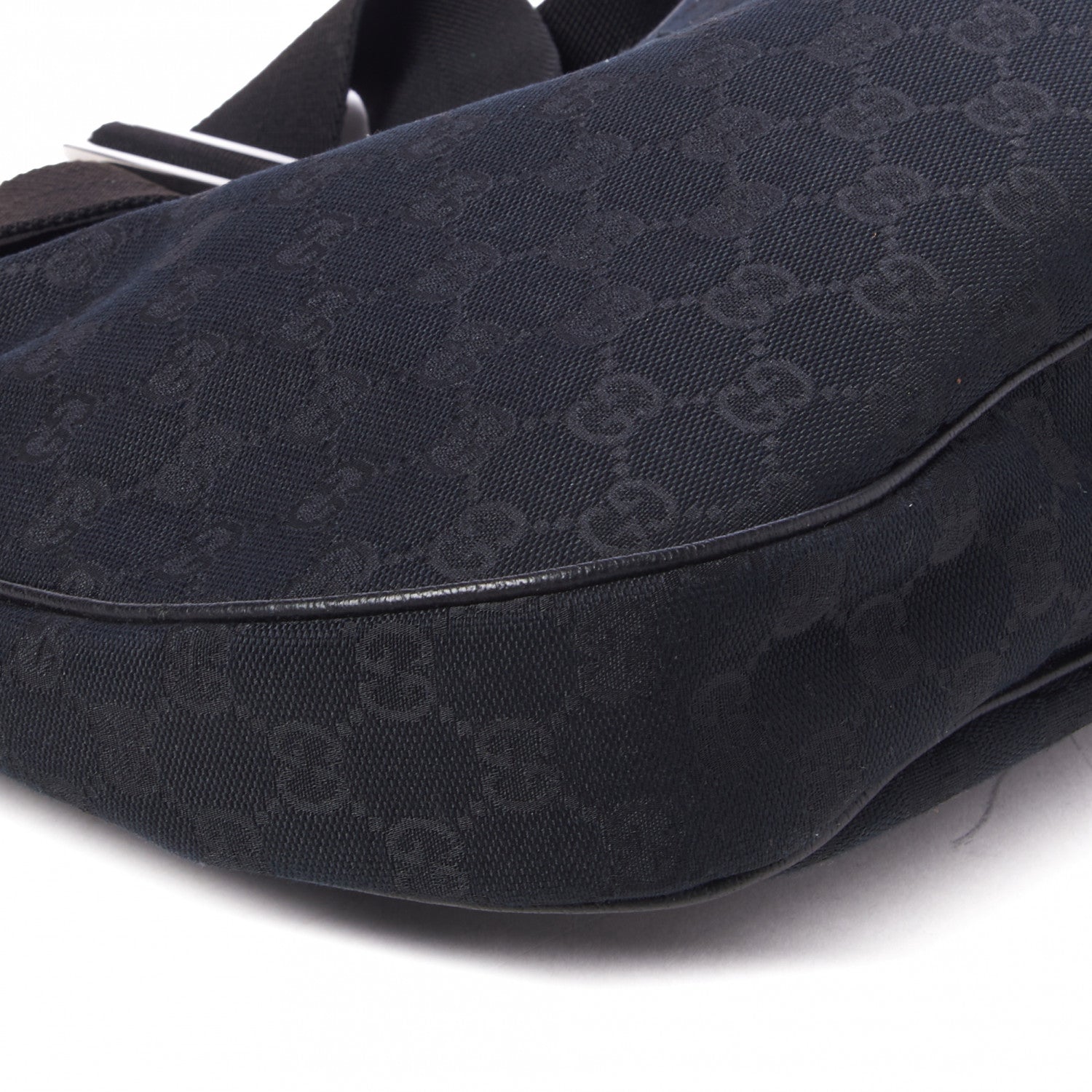 Gucci Monogram Medium Half Moon Hobo Black 5 of 9