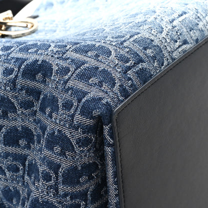 Christian Dior Denim Jacquard Oblique Medium Toujours Blue 11 of 13
