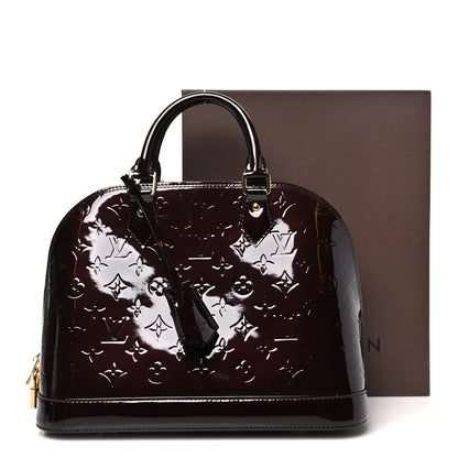 Louis Vuitton Vernis Alma PM Amarante 10 of 10