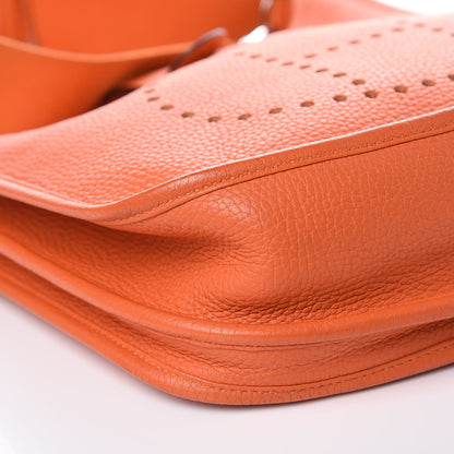 Hermes Taurillon Clemence Evelyne III PM Feu 10 of 13