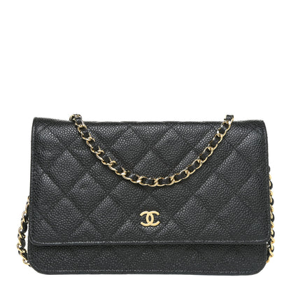 Chanel Caviar Quilted Wallet On Chain WOC Black 1 of 14