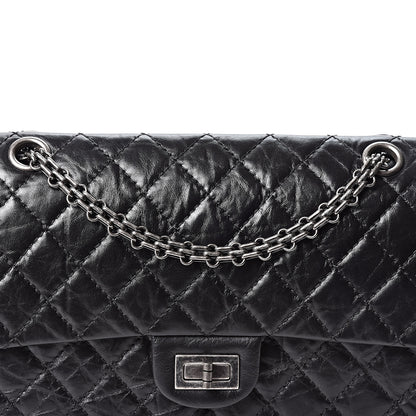 Chanel Aged Calfskin Quilted 2.55 Reissue 225 Flap Black 7 of 10