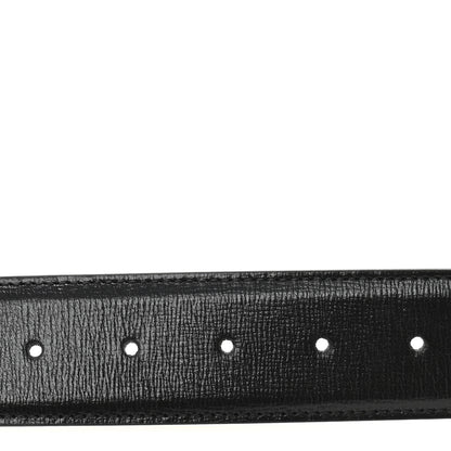Gucci Azalea Calfskin Enamel Monochrome Double G 40mm Belt 90 36 Black 3 of 7