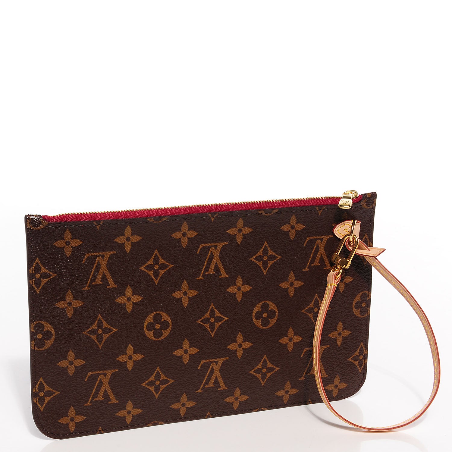 Louis Vuitton Monogram Neverfull MM GM Pochette Fuchsia 3 of 8