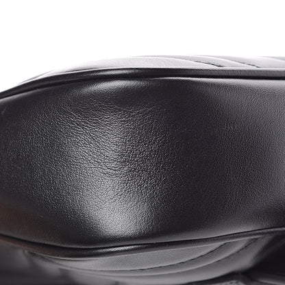 Gucci Calfskin Matelasse Mens GG Marmont Belt Bag 100 40 Black 10 of 11