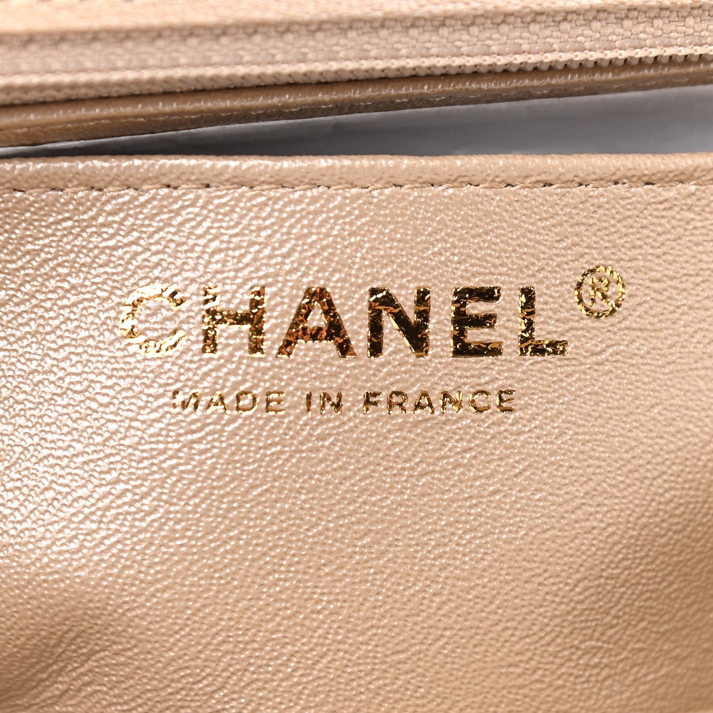 Metallic Goatskin Quilted Mini Rectangular Flap Gold