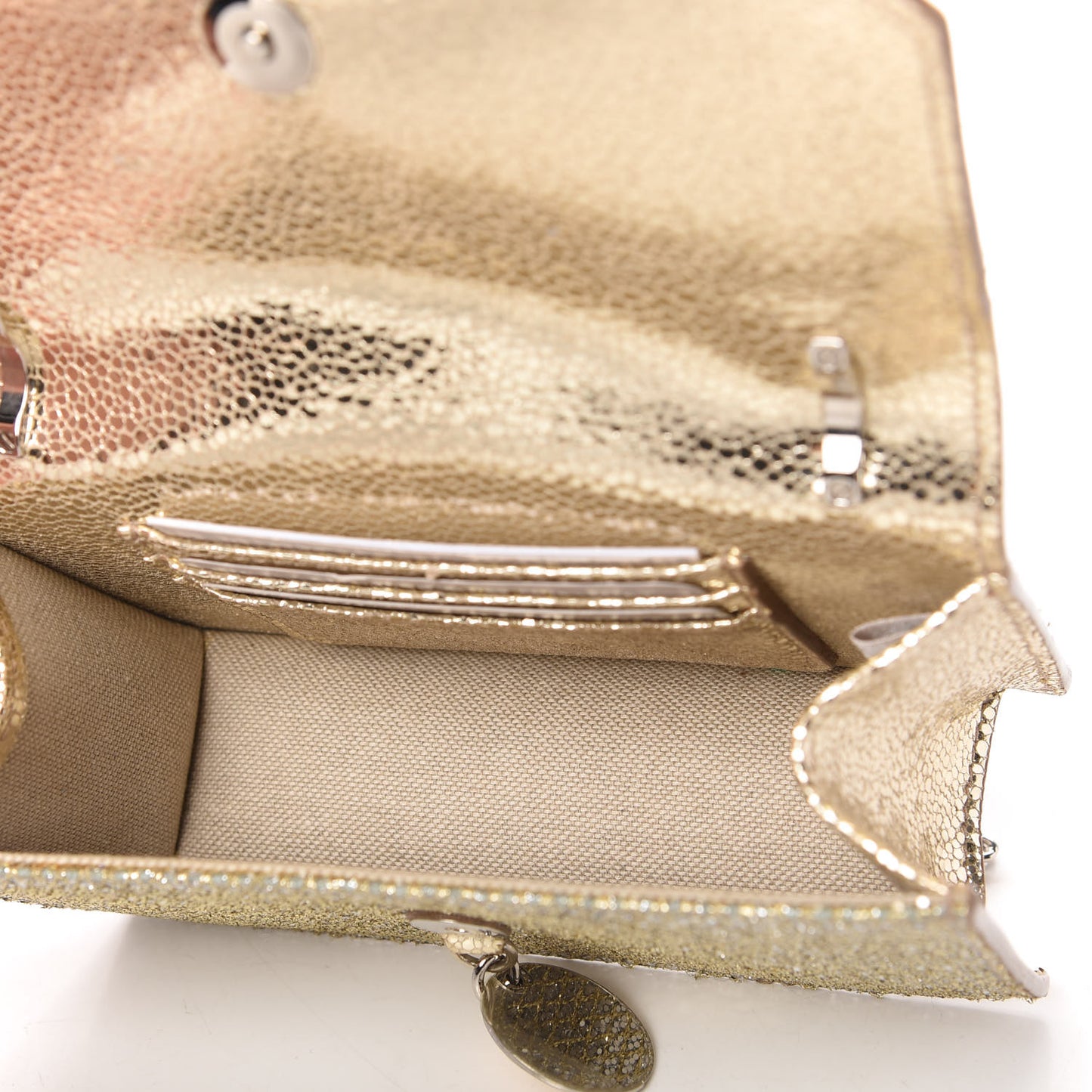 Lame Glitter Flap Champagne
