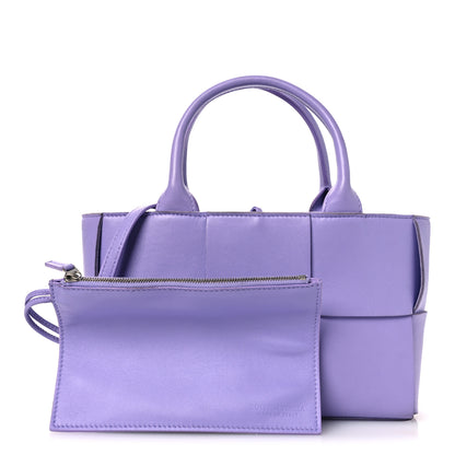 Bottega Veneta Calfskin Maxi Intreccio Mini Arco Tote Wisteria 3 of 13