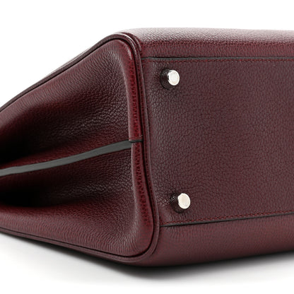 Gucci Grainy Calfskin Medium Zumi Top Handle Bag Vintage Bordeaux 11 of 11