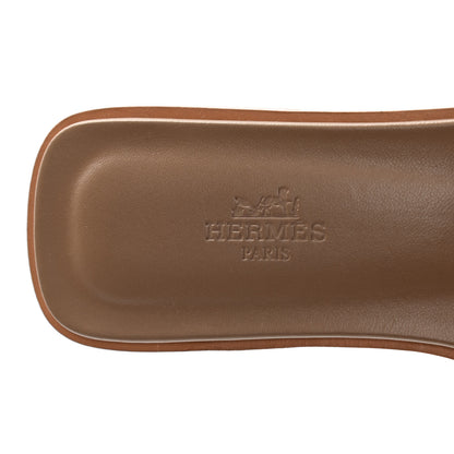 Hermes Lizard Oran Sandals 37 Ombre 9 of 10