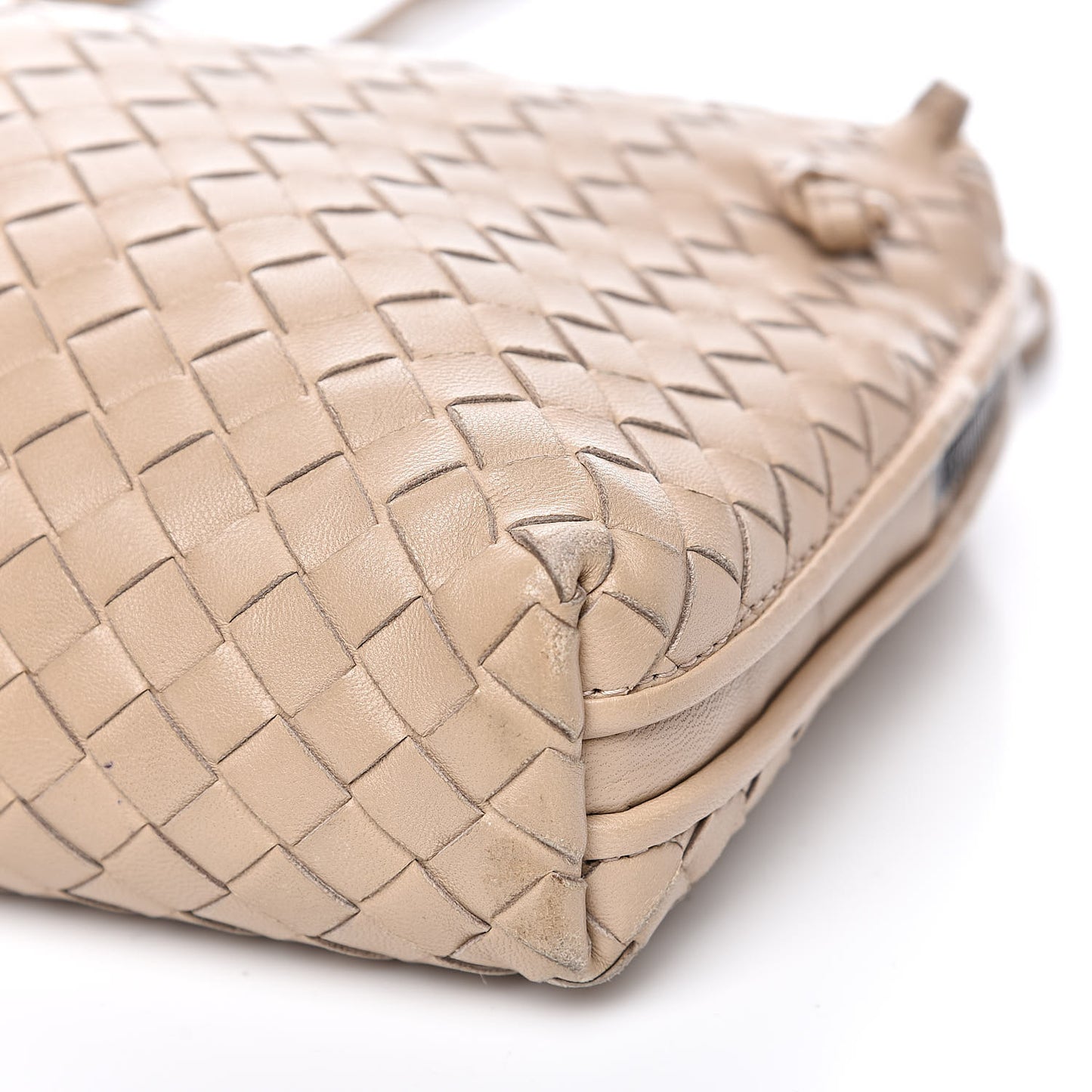Nappa Intrecciato Nodini Crossbody Maple