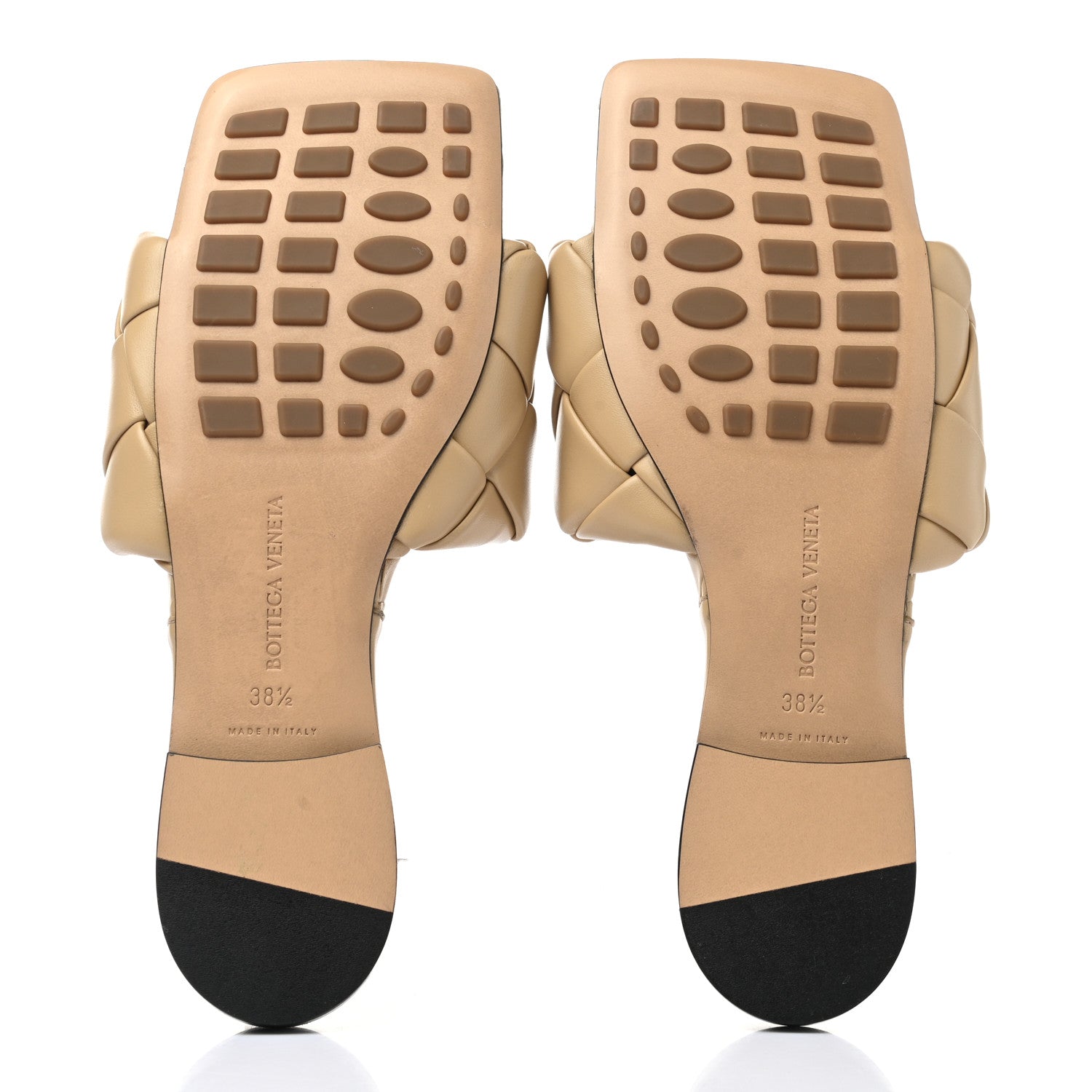 Bottega Veneta Nappa Maxi Intrecciato Lido Flat Sandals 38.5 Cane Sugar 5 of 7
