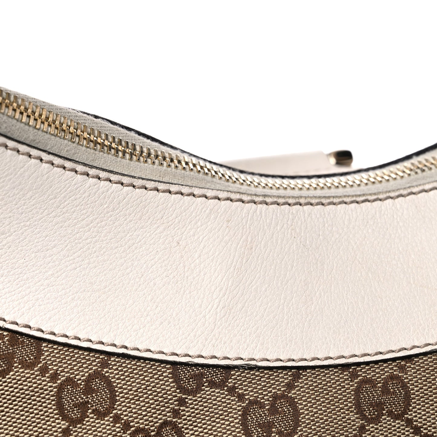 Monogram Large D Gold Hobo Off White
