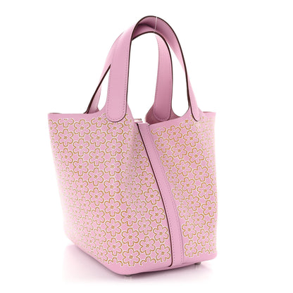 Hermes Swift Lucky Daisy Picotin Lock 18 PM Mauve Sylvestre 3 of 11