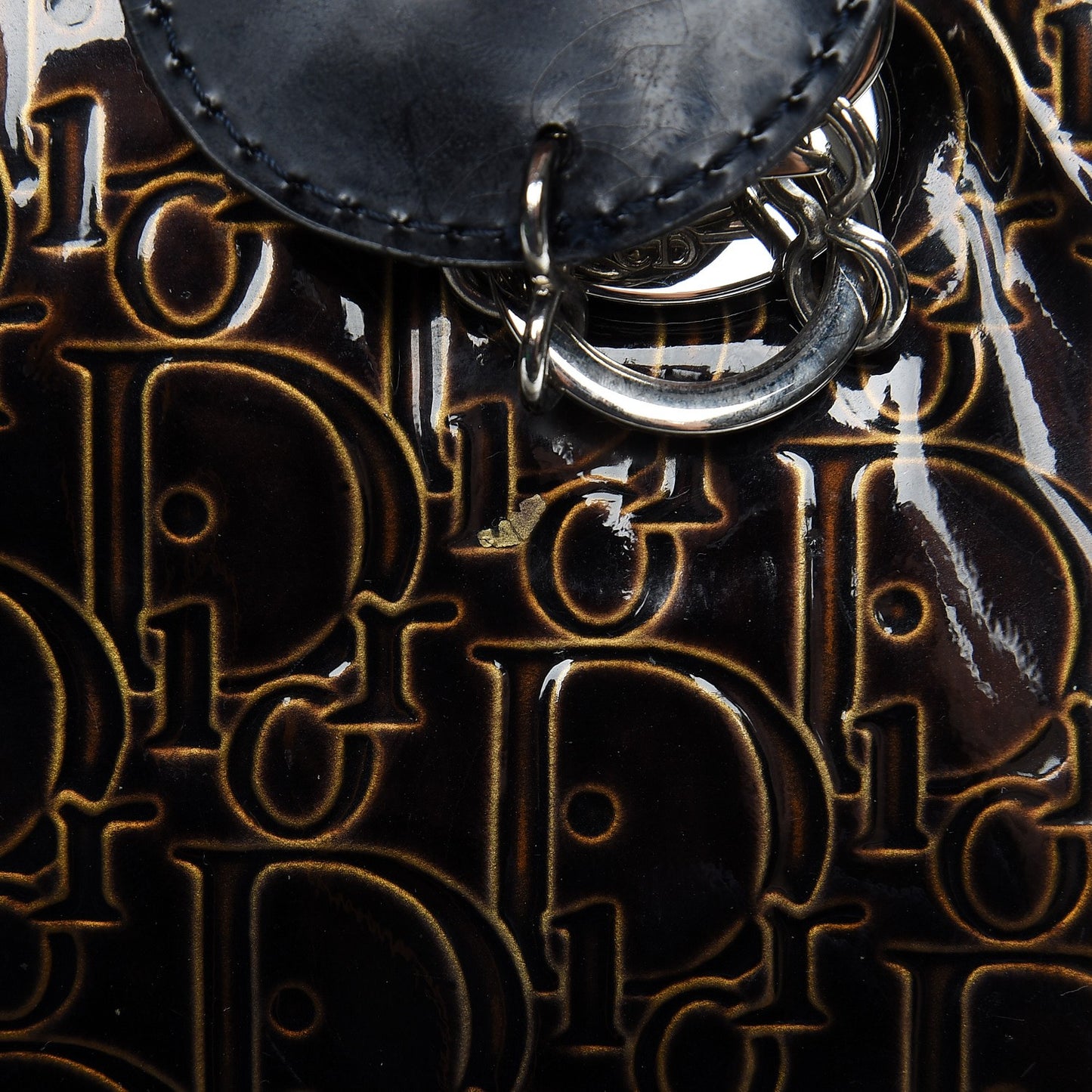 Patent Ultimate Medium Lady Dior Brown