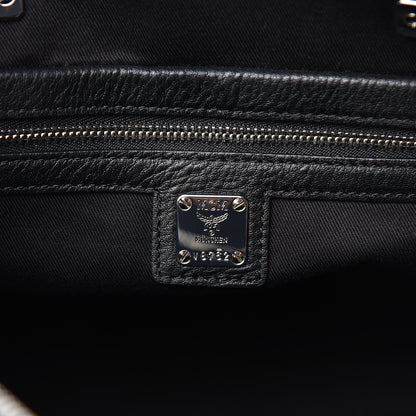 MCM Visetos Medium Essential Boston Bag Black 6 of 11