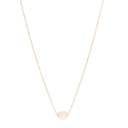 Mikimoto 18K Yellow Gold Akoya Pearl 8mm Single Pendant Necklace 1 of 8