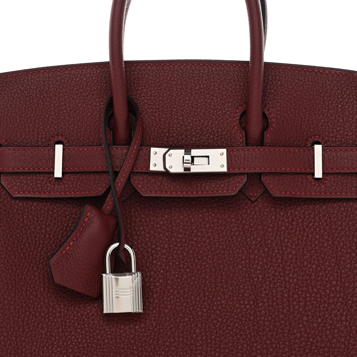 Hermes Togo Birkin 25 Rouge H 7 of 11