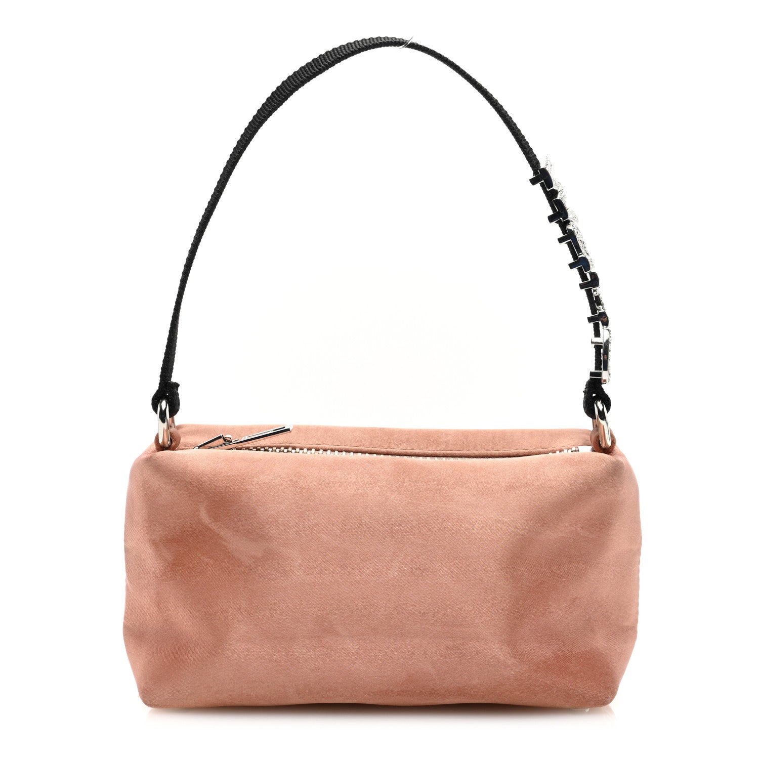 Alexander Wang Satin Crystal Heiress Pouch Light Pink 1 of 10