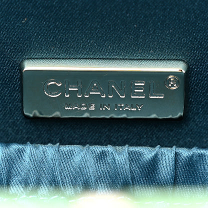 Chanel Patent Frame Chocolate Bar Clutch Light Blue 6 of 7