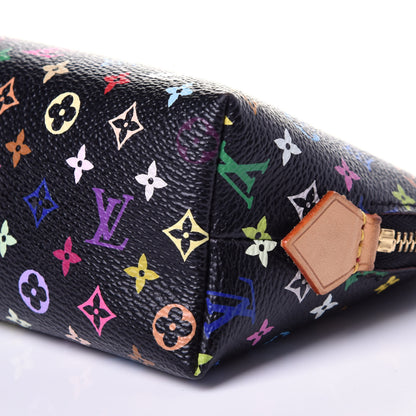 Louis Vuitton Monogram Multicolor Cosmetic Pouch Black Grenade 7 of 9