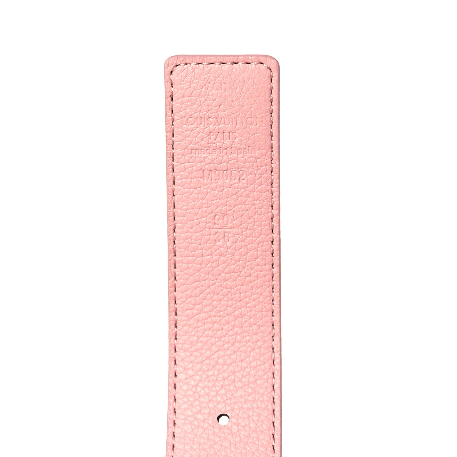 Louis Vuitton Calfskin Monogram 30mm LV Initiales Reversible Belt 90 36 Rose Poudre 3 of 4