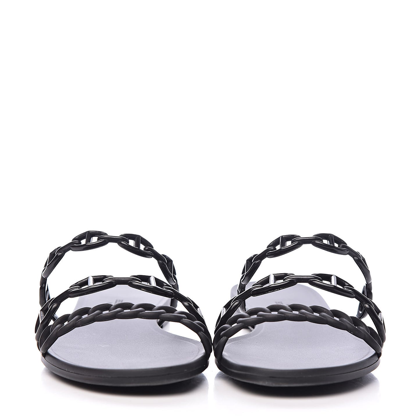 Rubber Chaine d'Ancre Rivage Sandals 40 Black