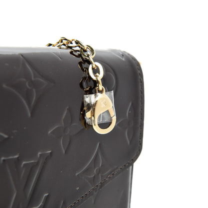 Louis Vuitton Vernis Pochette Felicie Chain Wallet Amarante 9 of 10