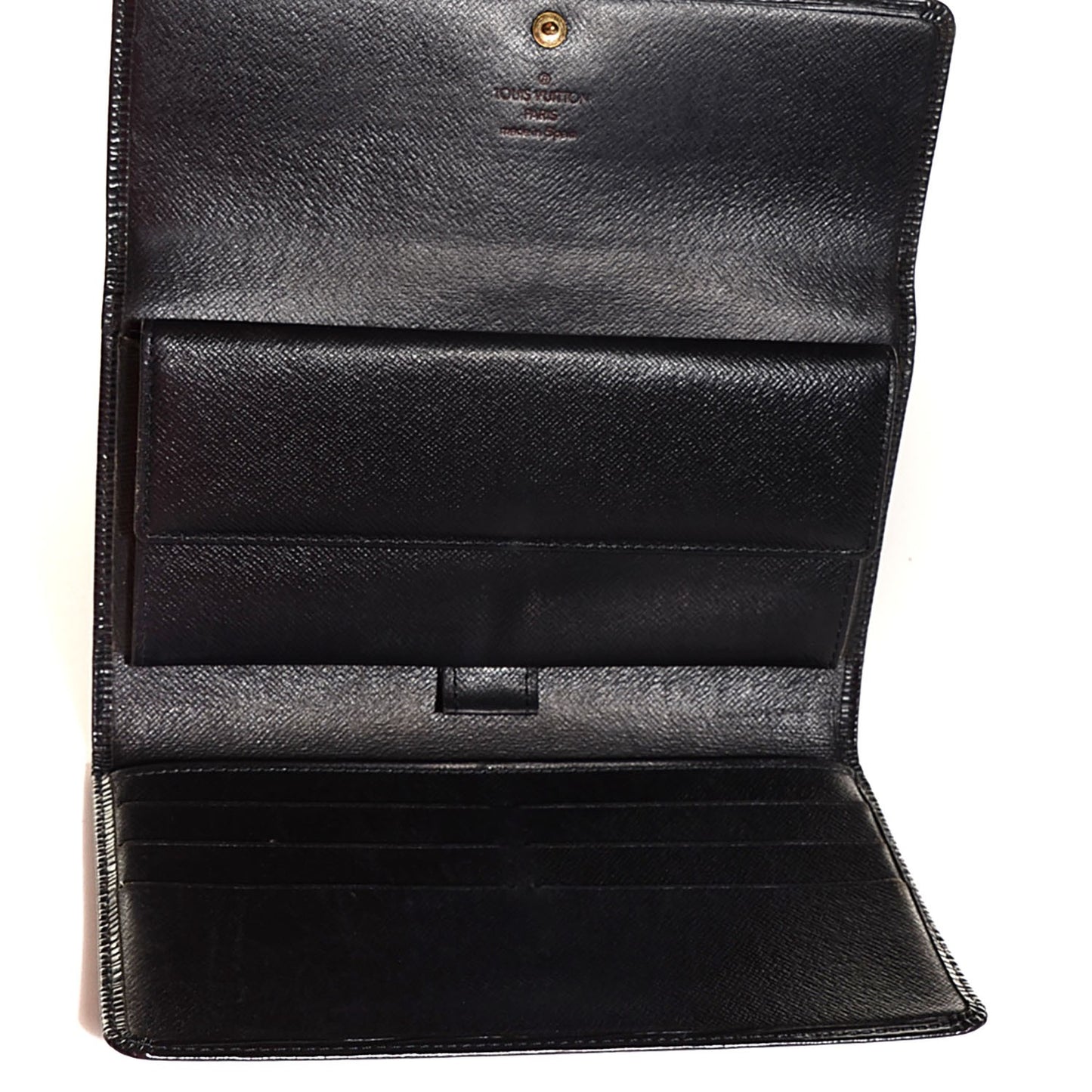 Epi Porte Tresor International Wallet Black