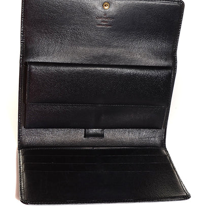 Louis Vuitton Epi Porte Tresor International Wallet Black 5 of 7