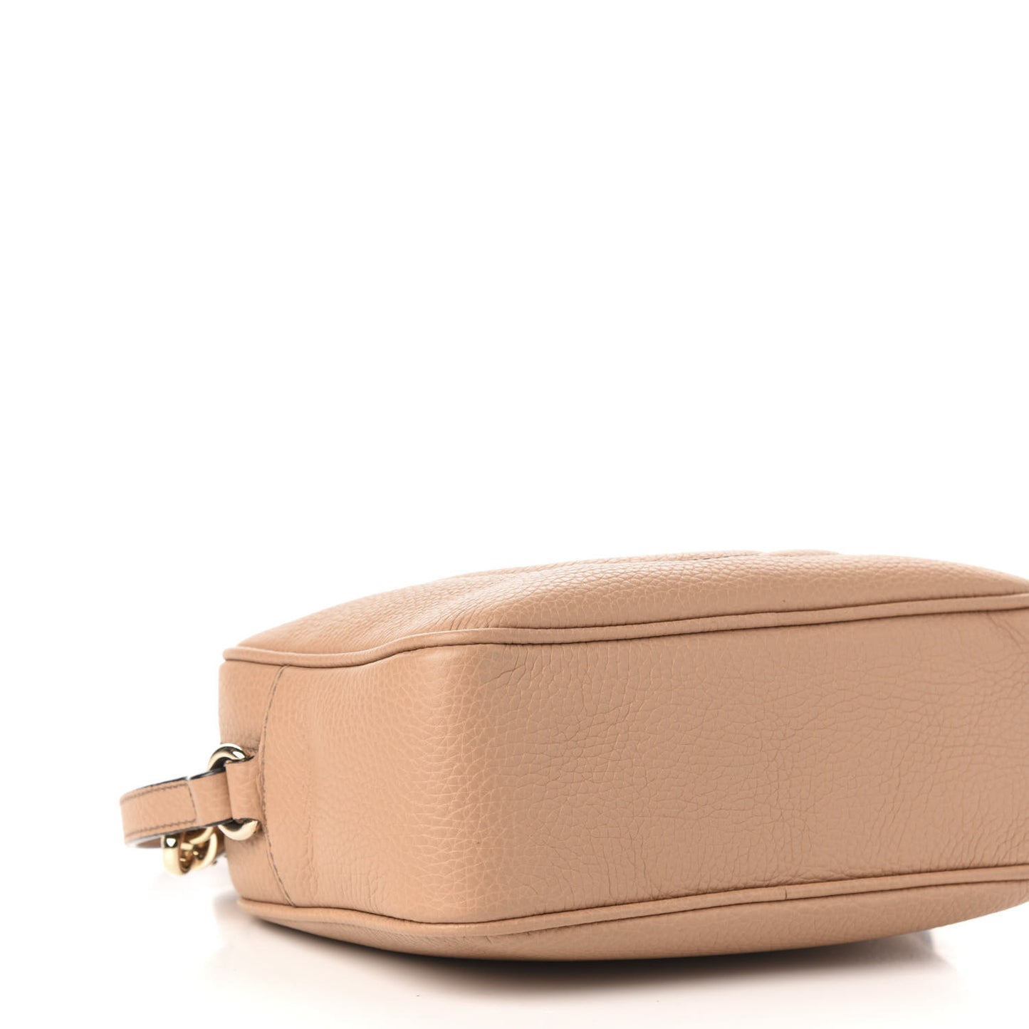 Pebbled Calfskin Small Soho Disco Bag Rose Beige