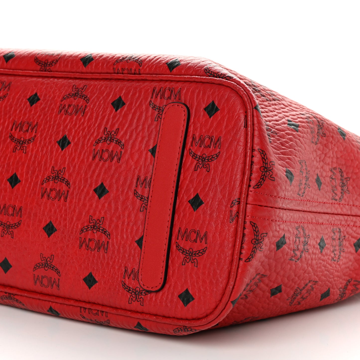 Visetos Medium Anya Shopper Tote Ruby Red