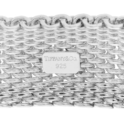 Tiffany Sterling Silver Wide Somerset Mesh Bracelet 4 of 4