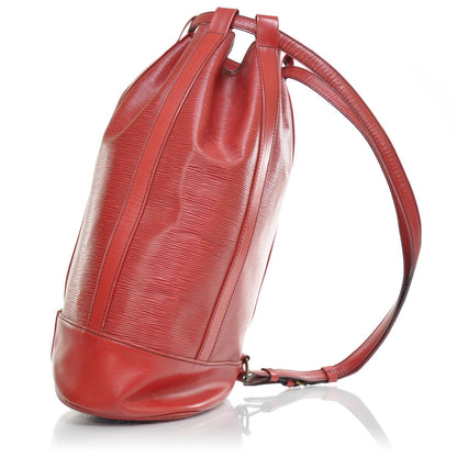 Louis Vuitton Epi Randonnee GM Castillan Red 4 of 8